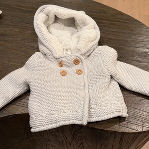 Max Studio Gray Knit Baby Sweater